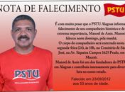 Manoel de Assis será enterrado às 10 horas no Cemitério São José