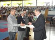 Karateca alagoano recebe graduação em Fortaleza