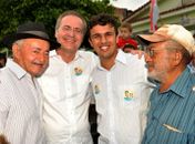 Renan com o candidato a prefeito Bebeto Barros, em Girau do Ponciano