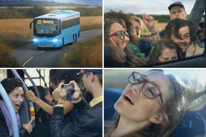 Comercial mostra que andar de ônibus é divertido e emocionante