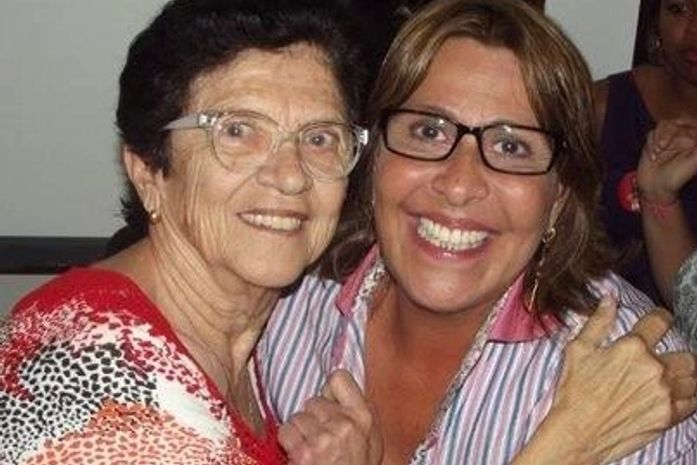 Dona Almira, mãe da Aurelia e a Célia Rocha