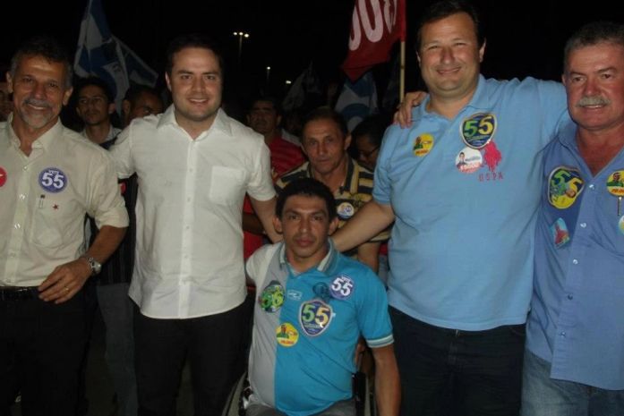 Judson, Renan, o vice Zé Batista e Dudu Hollanda