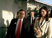 Ministro Gilberto Carvalho, Rosiane Beltrão e comitiva