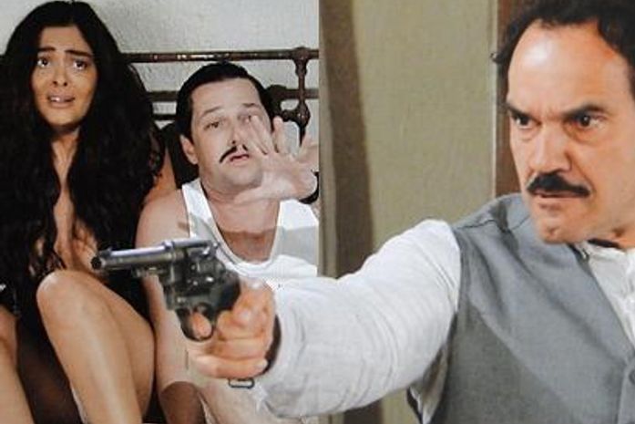 Nacib flagra Gabriela e Tonico nus em sua própria cama