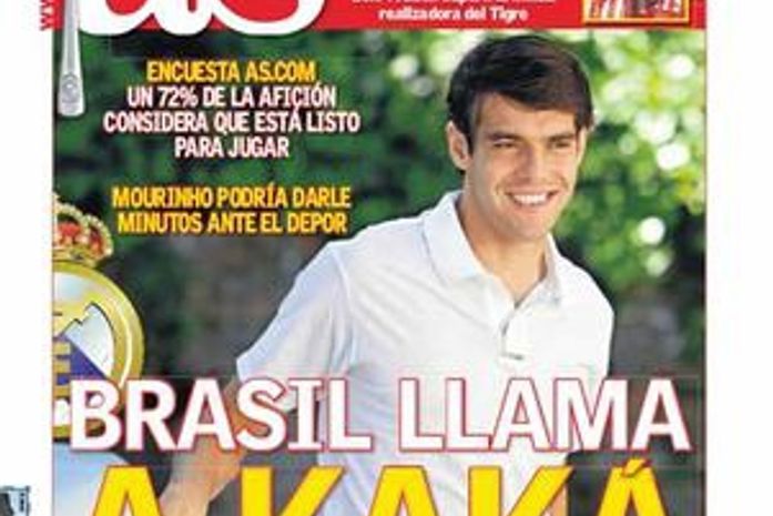 Em alta, Kaká vê torcida do Real pedir seu retorno ao time de Mourinho