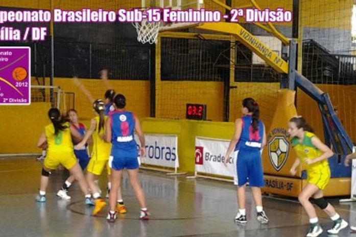 Seleção alagoana feminina de Basquete no Campeonato Brasileiro em Brasilia.