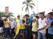 Caminhada Rui Palmeira na orla de Maceió