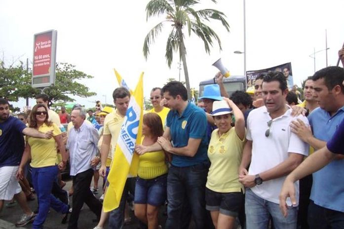 Caminhada Rui Palmeira na orla de Maceió