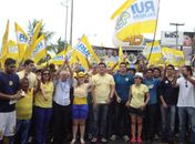 Caminhada Rui Palmeira na orla de Maceió