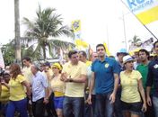 Caminhada de Rui na domingueira da Pajuçara com a sua esposa