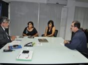 Reunião, Eduardo Tavares, Luiz Vasconcelos, a mãe de Bárbara, Valéria Leite e a avó, Maria Teresa.