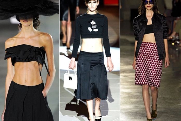 Barriga de fora ganha força nos desfiles internacionais para verão 2013