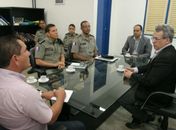 Secretário se reuniu com representantes da PM