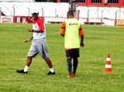 Primeiro treino de Roberval Davino
