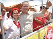 Campanha de Juliana em Mar Vermelho teve o reforço do senador Renan