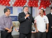 Mosar, empresário Márcio Raposo e o candidato a vereador Zé Márcio