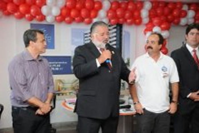 Mosar, empresário Márcio Raposo e o candidato a vereador Zé Márcio