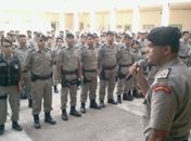 Segurança: Tropas militares embarcam para o interior