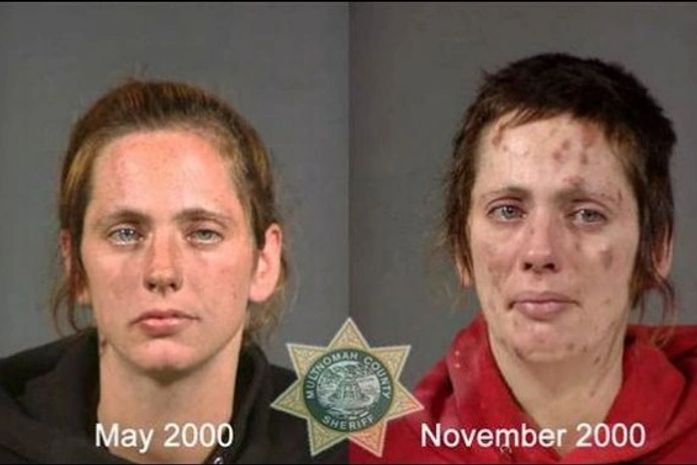 Usuários de drogas antes e depois