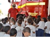 Corpo de Bombeiros abre as portas para os estudantes na Semana da Criança