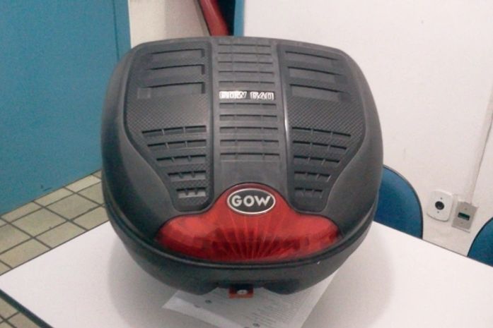 parte da moto apreendida