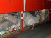 Tecido foi apreendido no bagageiro de ônibus de viagem