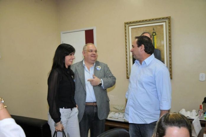 Com presidente Omar Coelho fez uma visita Rachel ao prefeito Luciano Barbosa