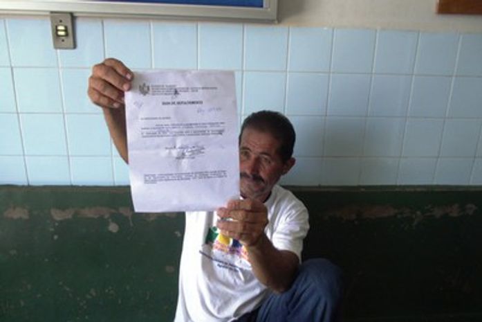 Padrastro da menina Sibele, Raimundo Augusto da Silva.