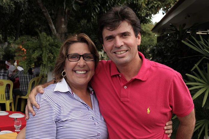 Célia Rocha com o prefeito eleito de Penedo, Március Beltrão