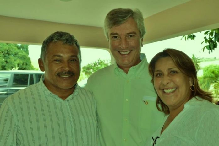 Prefeito eleito Mário Silva(Santana do Ipanema), Collor e Célia