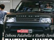Débora Fallabela e Murilo Benício passam noite na casa do ator