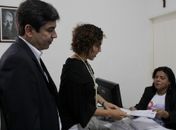 Claudia Amaral registrando sua chapa na OAB-Al