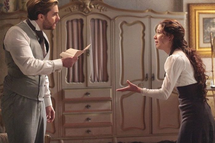 Edgar acredita que Laura lhe escondeu a carta por maldade