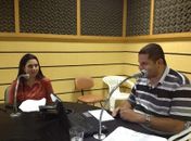 Pauline Pereira na rádio Novo Nordeste com Paulo Marcelo