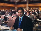 Deputado Mauricio Quintella na plenária da UPI 127 em Quebec(Canadá).