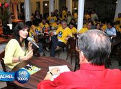 Rachel na conversa de botequim com Plinio Lins