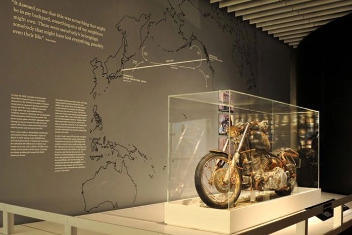 Museu Harley-Davidson expõe moto sobrevivente de tsunami