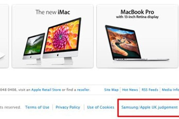 Apple publica carta de retratação à Samsung
