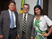 Paulo Brêda, o desembargador Sebastião Costa Filho e Rachel Cabús