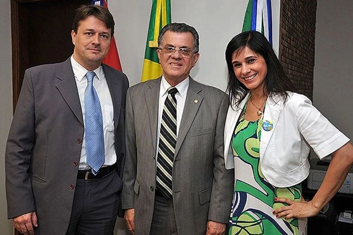 Paulo Brêda, o desembargador Sebastião Costa Filho e Rachel Cabús