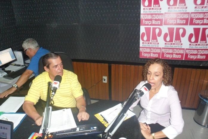 Claudia Amaral com França Moura