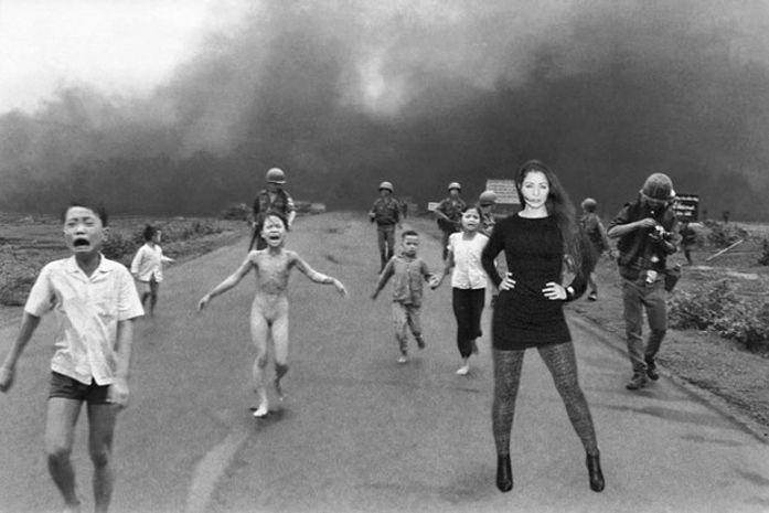 Fotos de Nana Gouvêa entre destroços do Sandy ganham paródias