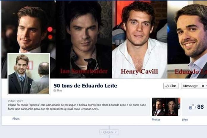 Fãs de prefeito idealizam '50 Tons de Eduardo Leite'