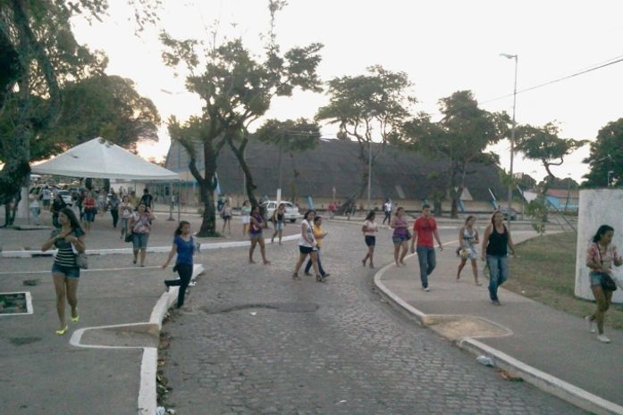 Candidatos participam de prova no Cepa