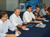 Lojistas durante encontro com Rui Palmeira