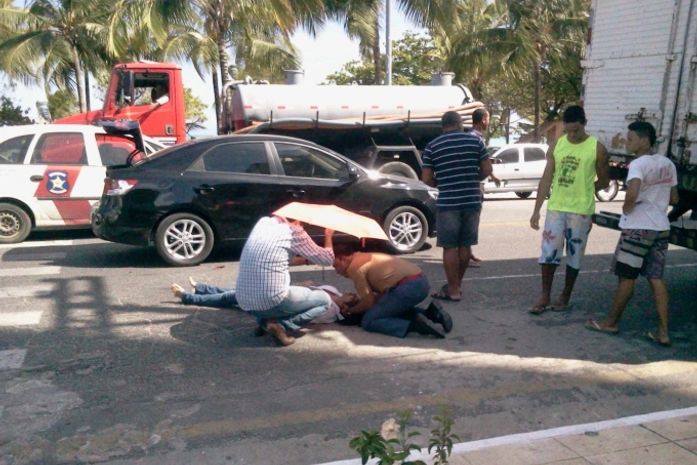 Oficial do CB prestou os primeiros socorros