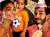 Juliana Paes e Pedro comemoram aniversário de assessor da atriz