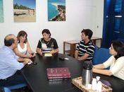 Secretária Danielle Novis,prefeito Marcius Beltrão,o vice Ronaldo lopes e tecnicos da Setur-Al