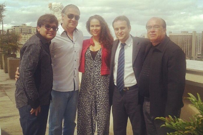 A comtiva alagoana liderada pelo vice prefeito eleito de Arapiraca, publicitário Yale Fernandes