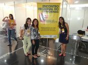 Representantes limoeirenses no evento. Secretária Telma Noronha ao centro